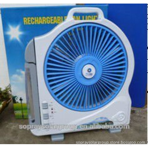Solar energy rechargeable fan with charming design